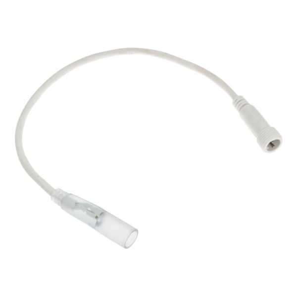 Luccika connettore prolunga 20 cm tubo/stringa IP44 giunzione in pvc bianco